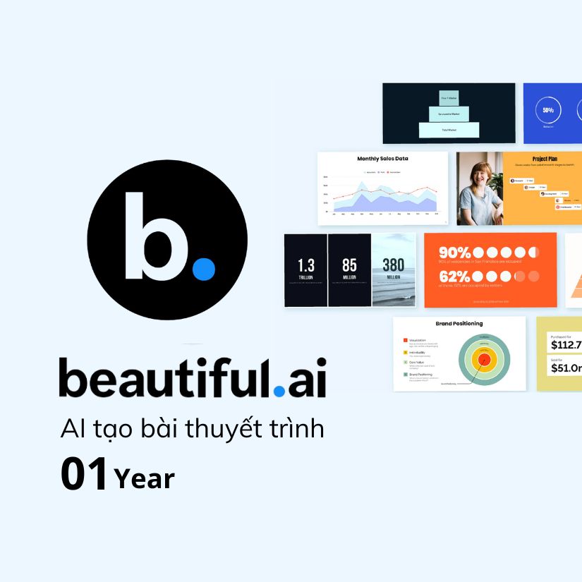 Beautiful AI 12-month account — Top-notch AI Slide Maker