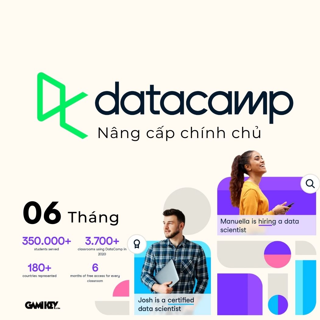 Datacamp account upgrade for 6 months