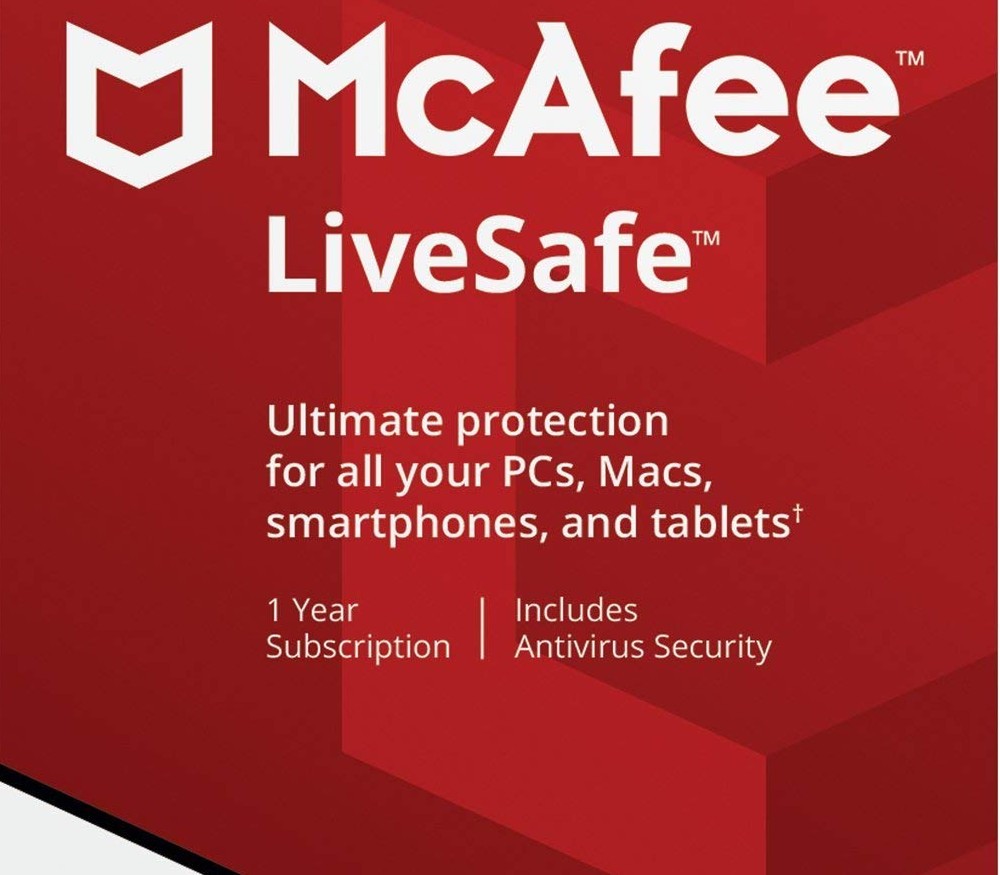 McAfee LiveSafe 2024 Activation Key (1 Year / Unlimited Devices)