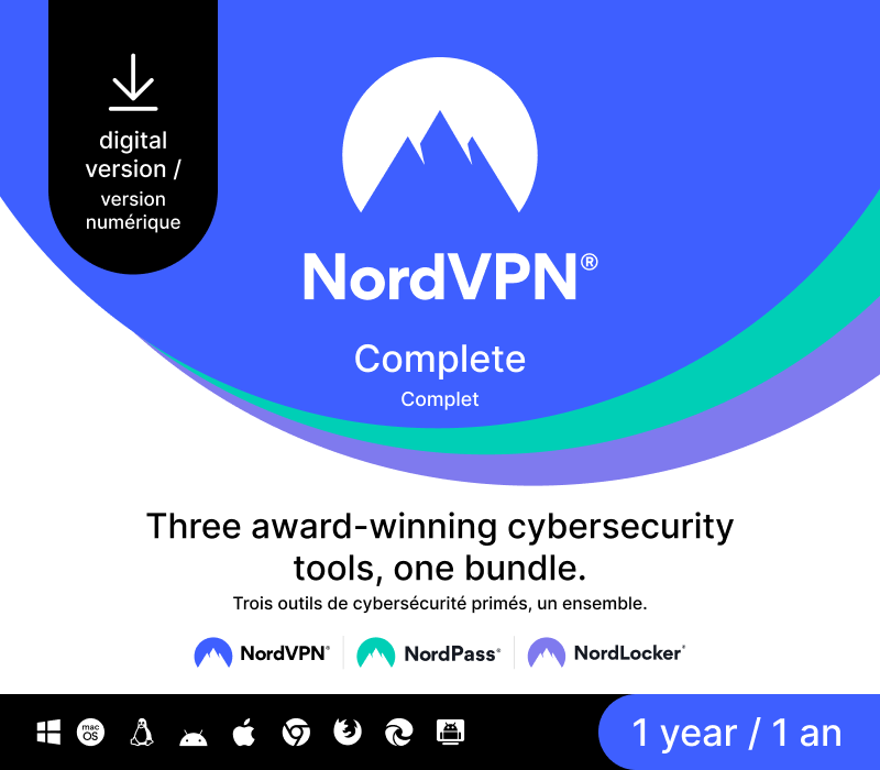 NordVPN Complete CA Activation Key (1 Year / 10 Devices)
