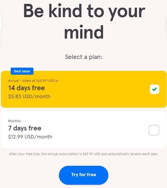 Tài khoản Headspace