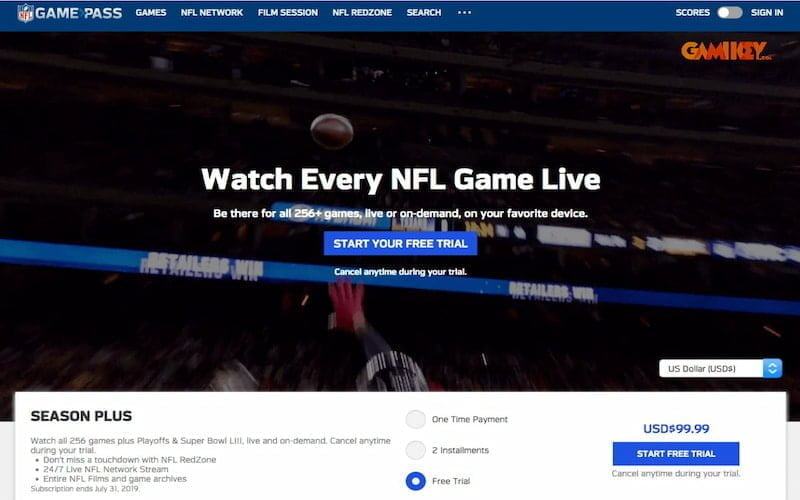 NFL Gamepass NFL Gamepass