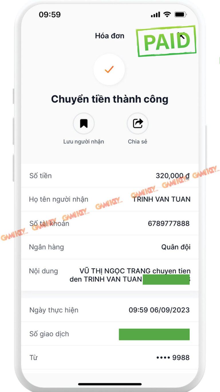 BIll thanh toan gamikey 16
