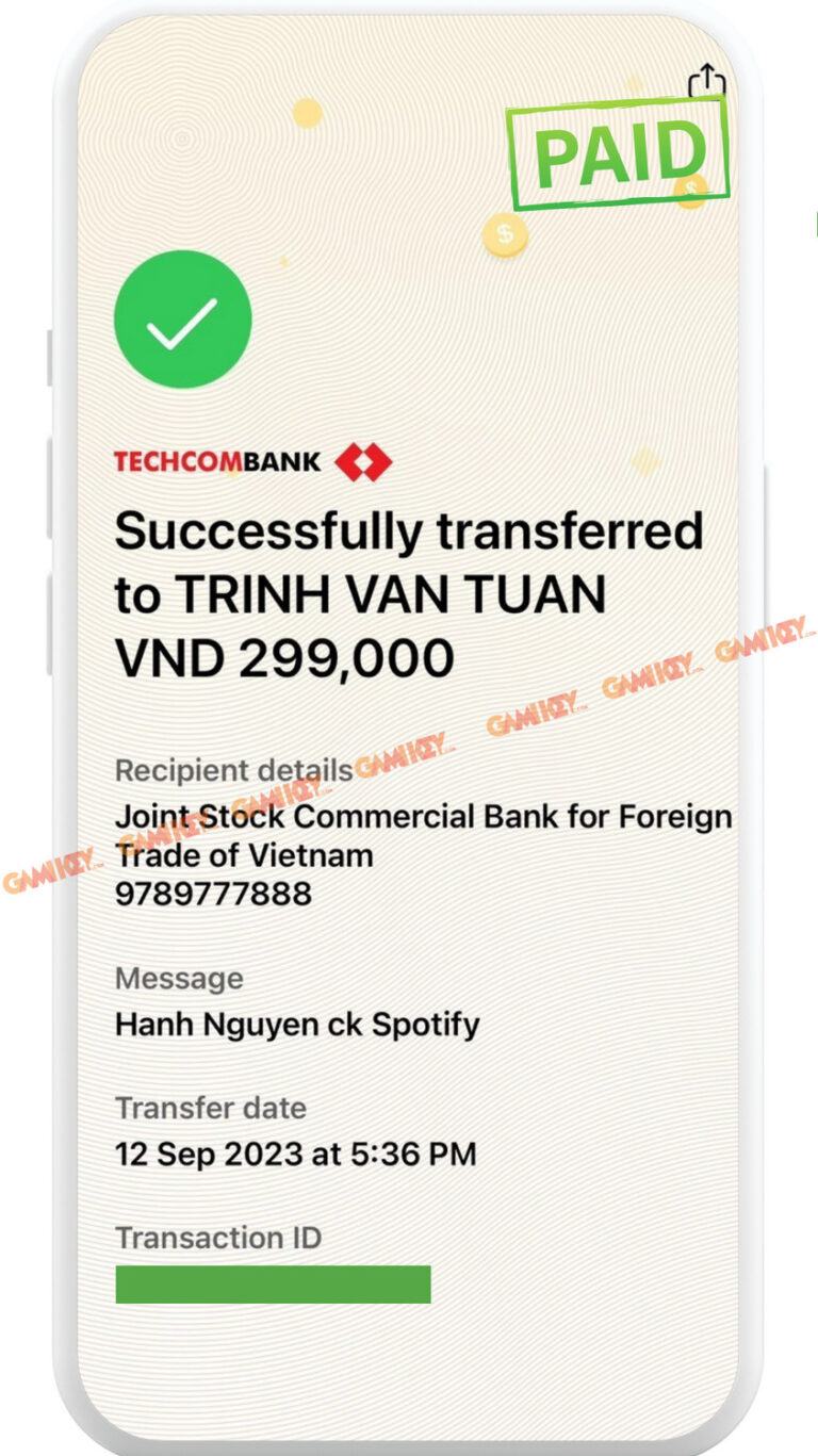 BIll thanh toan gamikey 3