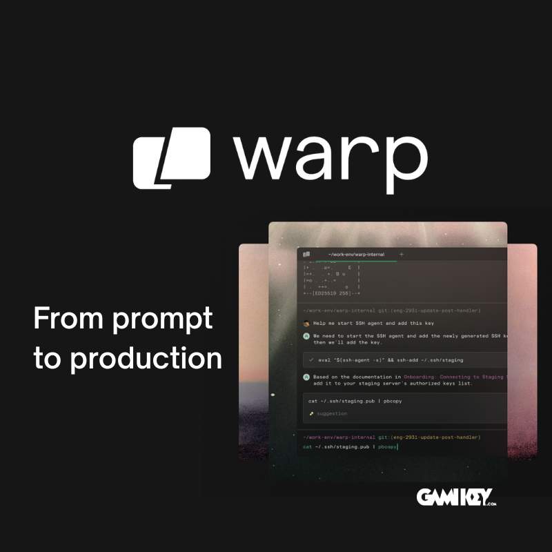 Nâng cấp Warp chính chủ 1 tháng gói Build — Trình terminal thông minh