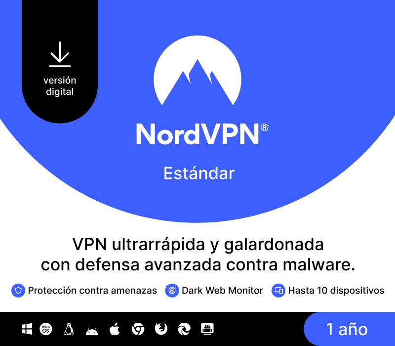 Key Kích Hoạt NordVPN Standard ES (1 Năm / 10 Thiết Bị)