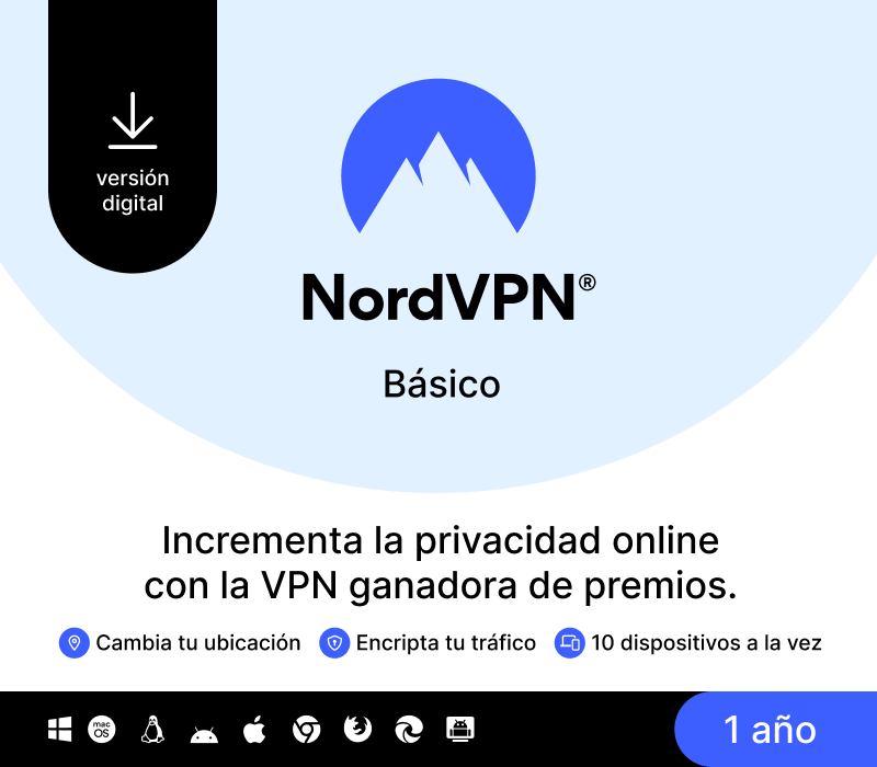Key Kích Hoạt NordVPN Basic ES (1 Năm / 10 Thiết Bị)